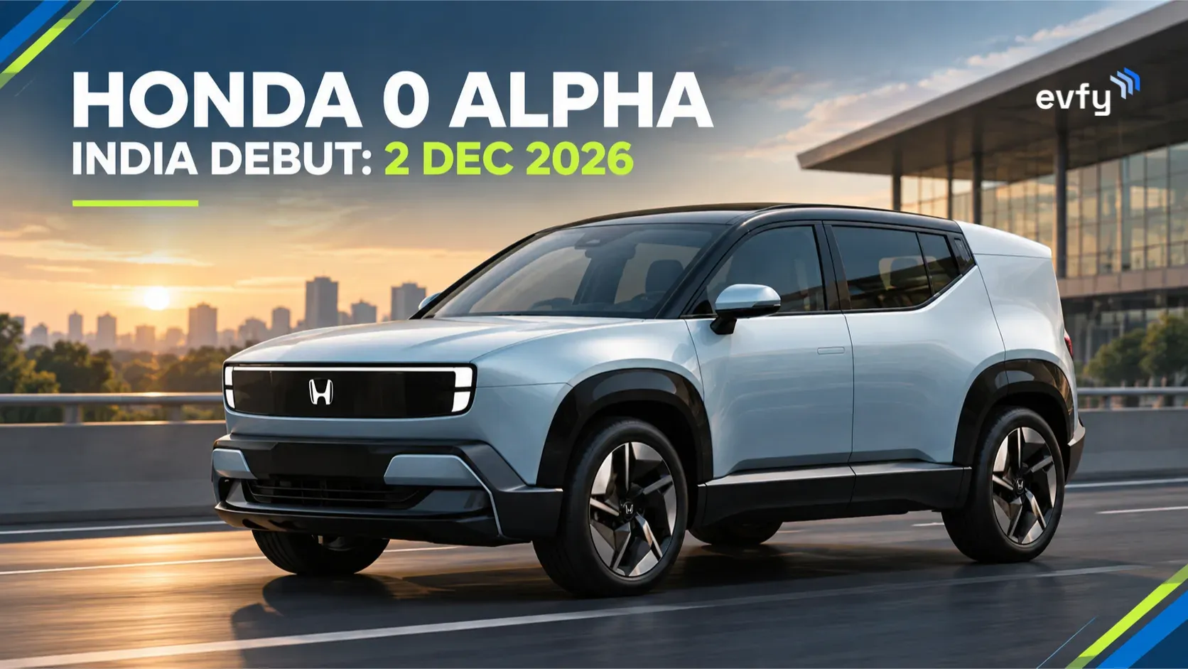 Honda 0 Alpha electric SUV prototype ahead of India debut on 2 December 2026